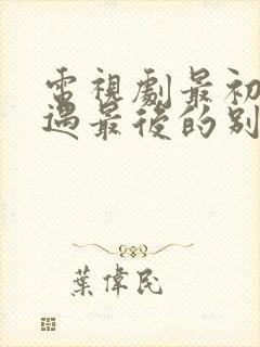 电视剧最初的相遇最后的别离大结局