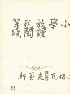 等我放学小说在线阅读