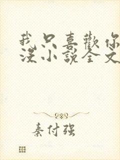 我只喜欢你的人没小说全文免费阅读