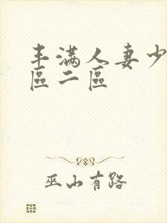 丰满人妻少妇一区二区