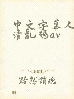 中文字幕人妻高清乱码av
