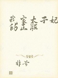 我家太子妃超凶的正版