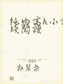 纯肉高h小说在线阅读