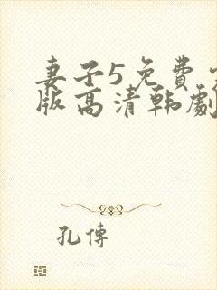 妻子5免费完整版高清韩剧在线播放封面