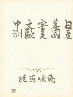 中文字幕日韩亚洲欧美国产