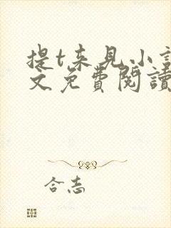 提t来见小说全文免费阅读笔趣阁封面