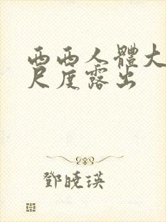 西西人体大胆大尺度露出封面