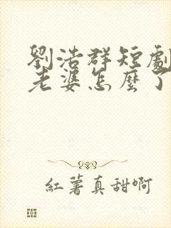 刘浩群短剧我怕老婆怎么了在线观看