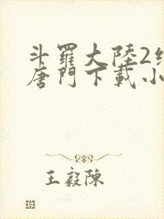 斗罗大陆2绝世唐门下载小说