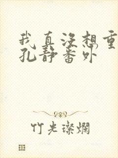 我真没想重生啊孔静番外