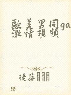 欧美男同gay激情视频