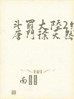斗罗大陆2绝世唐门徐天然封面