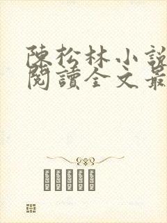 陈松林小说免费阅读全文最新章节