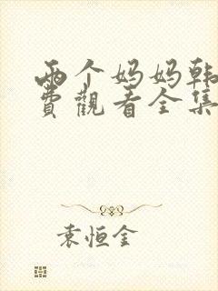 两个妈妈韩剧免费观看全集电视剧封面