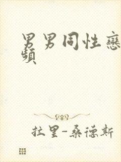 男男同性恋性视频封面