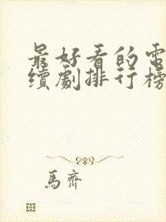 最好看的电视连续剧排行榜前十名