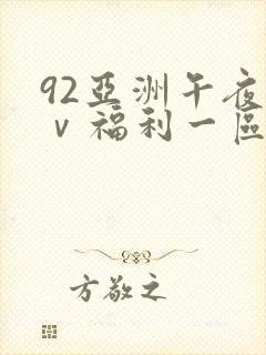 92亚洲午夜aⅴ福利一区二区