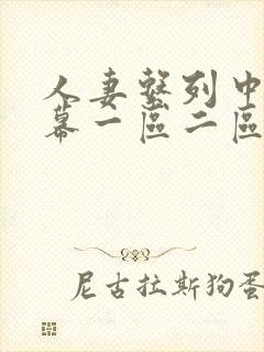 人妻系列中文字幕一区二区三区