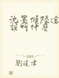 沈墨倾陆沧鸣小说叫什么