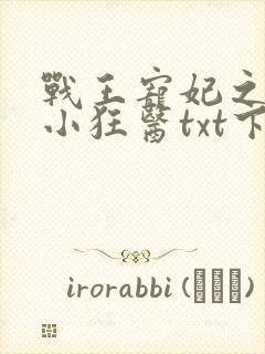 战王宠妃之倾世小狂医txt下载