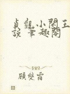 贞观小闲王 小说 笔趣阁