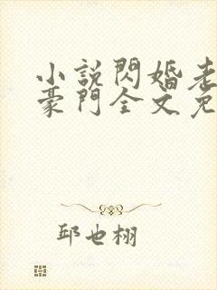 小说闪婚老公是豪门全文免费阅读