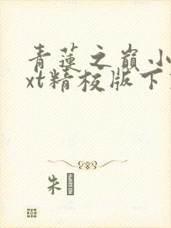 青莲之巅小说txt精校版下载