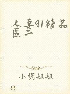 人妻91精品一区二