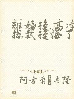 离婚后,高冷女总裁后悔了免费阅读