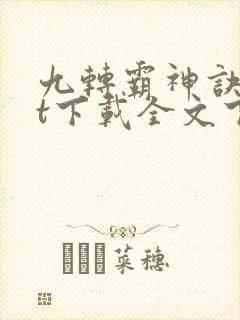九转霸神诀txt下载全文下载