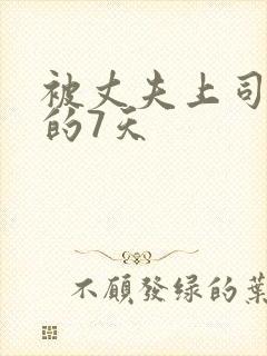 被丈夫上司侵犯的7天