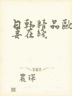 日韩精品欧美人妻在线