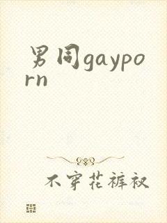 男同gayporn