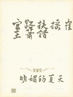 官路扶摇崔向东主萧错封面