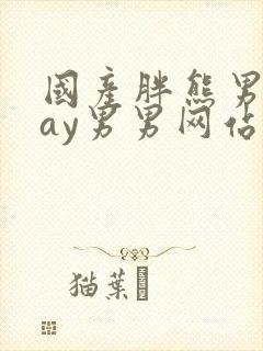 国产胖熊男男gay男男网站