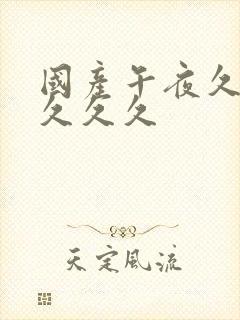 国产午夜久久久久久久