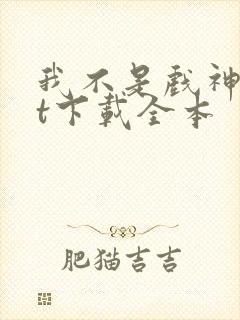 我不是戏神txt下载全本