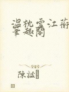 温枕雪江蘅小说笔趣阁