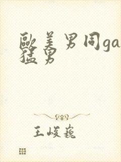 欧美男同gay猛男