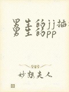 男生的jj插进男生的pp