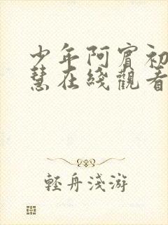 少年阿宾初识钰慧在线观看