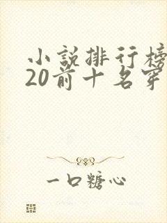 小说排行榜2020前十名穿越完结