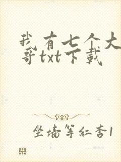 我有七个大佬哥哥txt下载