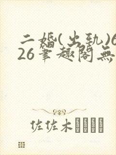 二婚(出轨)626笔趣阁无弹窗封面