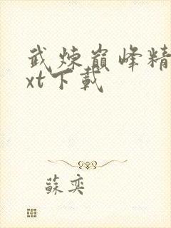 武炼巅峰精校txt下载