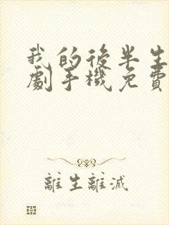 我的后半生电视剧手机免费观看