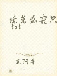 亿万盛宠只为你 txt