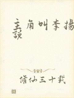 主角叫李扬的小说