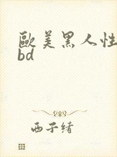 欧美黑人性大交bd