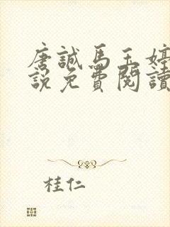 唐诚马玉婷 小说免费阅读